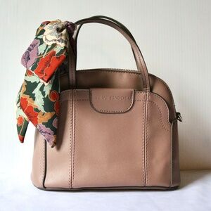 Steve Madden Steve Bcosta Handbag Crossbody Purse Floral Scarf Nude Neutral